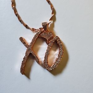 XO Rose Gold necklace